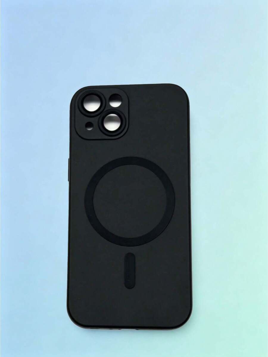 星際觸感磁吸放大鏡玻璃鏡頭保護手機殼,適用於 Apple 13 - 黑色 - 查看 1