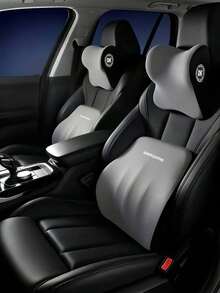 Car Neck Pillow & Lumbar Support Cushion, Soft Neck & Back Protector For Auto Driving, Universal Vehicle Seat Headrest & Waist Pad - one-size - View 9