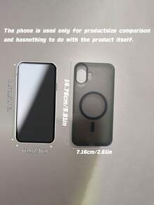 Ốp lưng điện thoại PC cứng mờ nhám siêu mỏng hít nam châm, ốp bảo vệ ôm sát cho smartphone series 14-17 - Đen - Xem 4