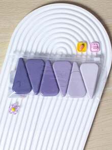 6Pcs Gradient Triangle Correction Tape Set, Morandi Color Portable White Out Tape, Aesthetic Student School Office Correction Stationery Supplies - multicolor - View 8
