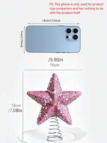 8CM 粉色泡沫聖誕球飾品，Ins風掛飾球，粉色吊飾組，適用於聖誕樹、居家派對裝飾 - 多色 - 查看 3