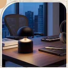 1PC Cordless Touch LED Lamp,Macaron Mushroom Design,Modern Gift For Girls,3‑Color Dimmable,Rechargeable Bedside Night Light,For Bedroom Living Room Home Decor & Gift, Black Color Options - Multi-color - View 2