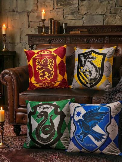 HARRY POTTER X POKOJA LAND 1pc Pillowcase (Filler Not Included), Comfortable Fleece Fabric, 45*45cm