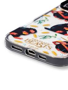Fantastic Beasts X SHEIN Casing Ponsel Tiga-dalam-Satu Motif Kartun Hitam, Perlindungan Anti-Jatuh untuk iPhone Seri 11-17 - MultiWarna - View 6