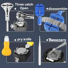 Advanced Watch Bracelet Removal Tool, Bracelet Tool Kit, Repair Kit For Adjusting, Replacing, And Resizing Watch Bracelets, Bracelet Removal Tool, Bracelet Adjustment And Repair Tool Kit - Blue Hammer Pro Advanced Set - View 9