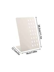 Joivida 1 Buah/1 Set Rak Display Pegboard Meja, Desain Berongga Logam Matte, Fungsi Magnetik, Menampung Foto, Catatan, Lencana & Aksesoris Kecil, Pengatur Meja Dekoratif, Ideal Untuk Pelajar, Pekerja Kantoran, Asrama, Kamar Tidur & Dekorasi Ruang Kerja - Beraneka warna - View 3