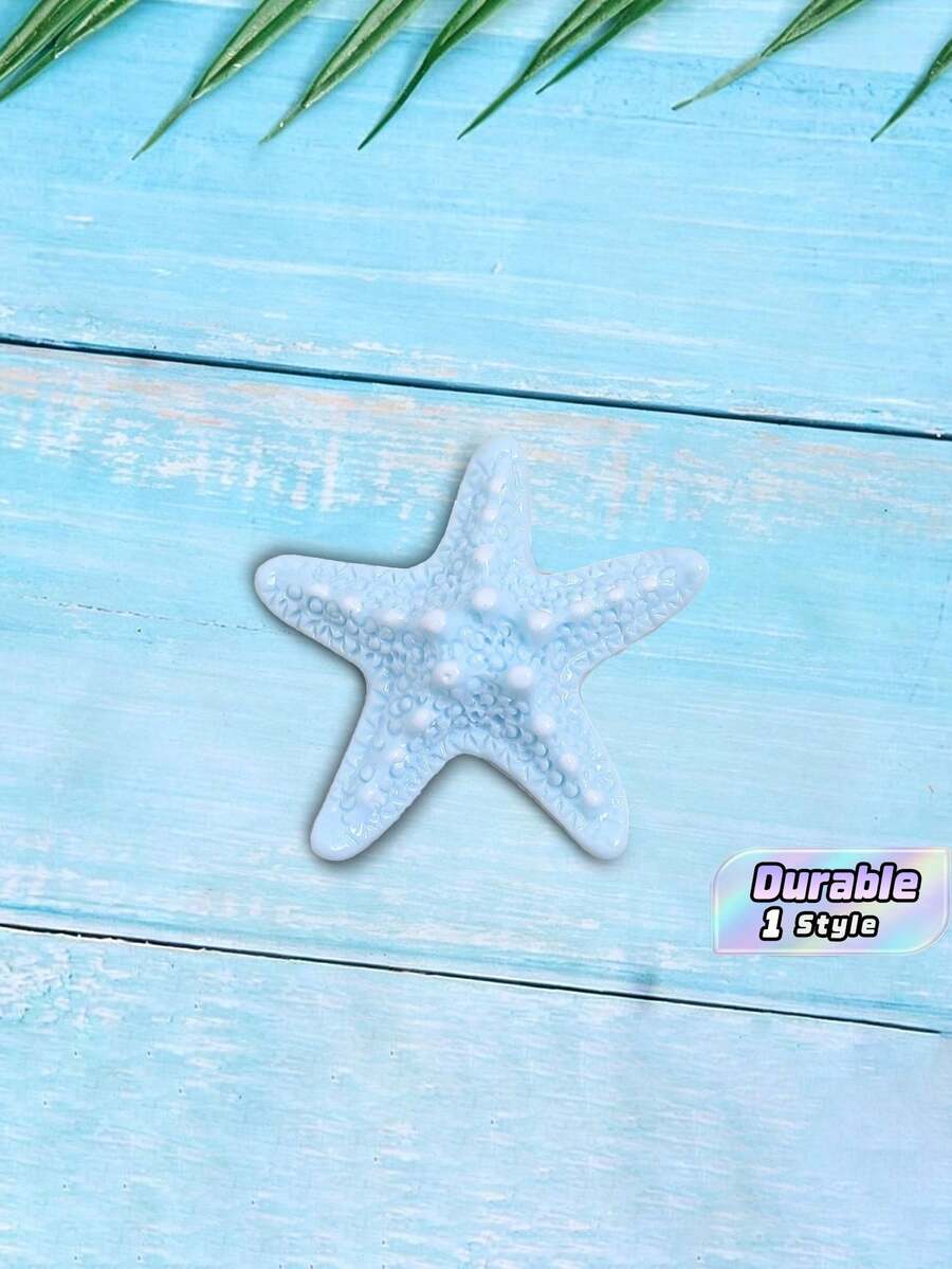 4pcs Ocean Series Cute Resin Charms With Starfish, Dolphin And Shell, DIY Accessories - multicolor - View 1