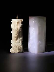 European Cylinder Silicone Mold For Aromatherapy Candle, DIY Handmade Pillar Candle Making Mould For Home Craft - Columnar candle mold - View 5