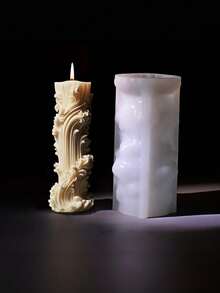 European Cylinder Silicone Mold For Aromatherapy Candle, DIY Handmade Pillar Candle Making Mould For Home Craft - Columnar candle mold - View 6