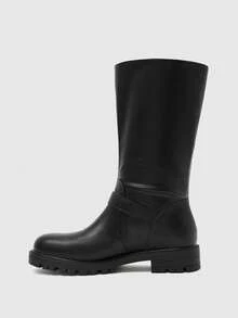 CUCCOO BIZCHIC Women's Flat Boots Daily Simple Fashion Commuting Elegant Dating Comfortable Casual Boots Fall Boots - Black - View 7