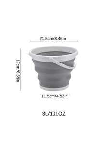 Portable Foldable Silicone Plastic Water Bucket For Car, Kids, Outdoor Fishing, Travel And Home Use - Multicolor - View 13