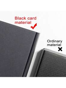 2pcs/Black Express Packaging Box Packaging Material Aircraft Box Corrugated Paper Box Postal Paper Box Packaging Box Gift Box Tile Box Express Box Packaging Box - Black Card - View 7