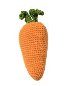 PETSIN 1Pc Fun Pet Squeaky Toy, Simulated Vegetable Knit Toy, Cute Carrot & Scallion Shapes, Built‑In Squeaker To Grab Pets' Attention, For Small & Medium Dogs And Cats, For Teeth Grinding, Boredom Relief, Interactive Play And Tossing - Multicolor - View 8