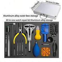Advanced Watch Bracelet Removal Tool, Bracelet Tool Kit, Repair Kit For Adjusting, Replacing, And Resizing Watch Bracelets, Bracelet Removal Tool, Bracelet Adjustment And Repair Tool Kit - Blue Hammer Pro Advanced Set - View 3