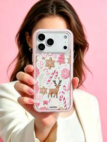 ShellaStory A Large-Hole Frame With Colored Edge Strips, A Phone Case Featuring Exquisite And Adorable Designs, High-End And Stylish, Shock-Resistant, Compatible With Iphone 17 Pro/17 Air/17/17 Pro Max 16/11/16 Pro/16 Plus/16 Pro Max/16 E/15 Pro Max/13/14/12 Phone Cases. - Multicolor - View 2