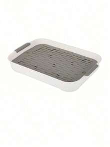 Double-Layer Hamster Rabbit Toilet Tray, Guinea Pig Bed Tray With Compartments, Detachable Double-Layer Hamster Tray, Drainage Tray, Training Basin, Sand Basin - Multicolor - View 7