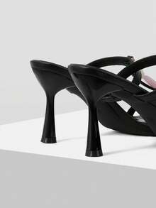 Mnmlis Women's High Heel Sandals - Black - View 5