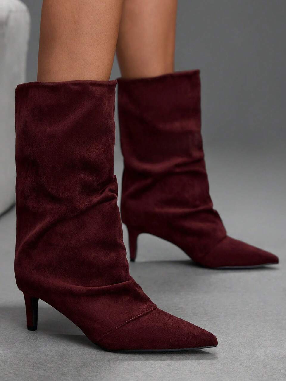 CUCCOO SZL Women's Fashion Pointed Stiletto Boots