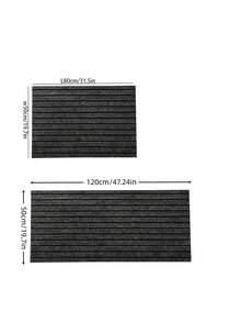 1PC Cuttable Non-Slip Entrance Doormat, Shoe Scraper Rug For Front Door Kitchen Hallway Home Decor - Gray Stripes - View 2
