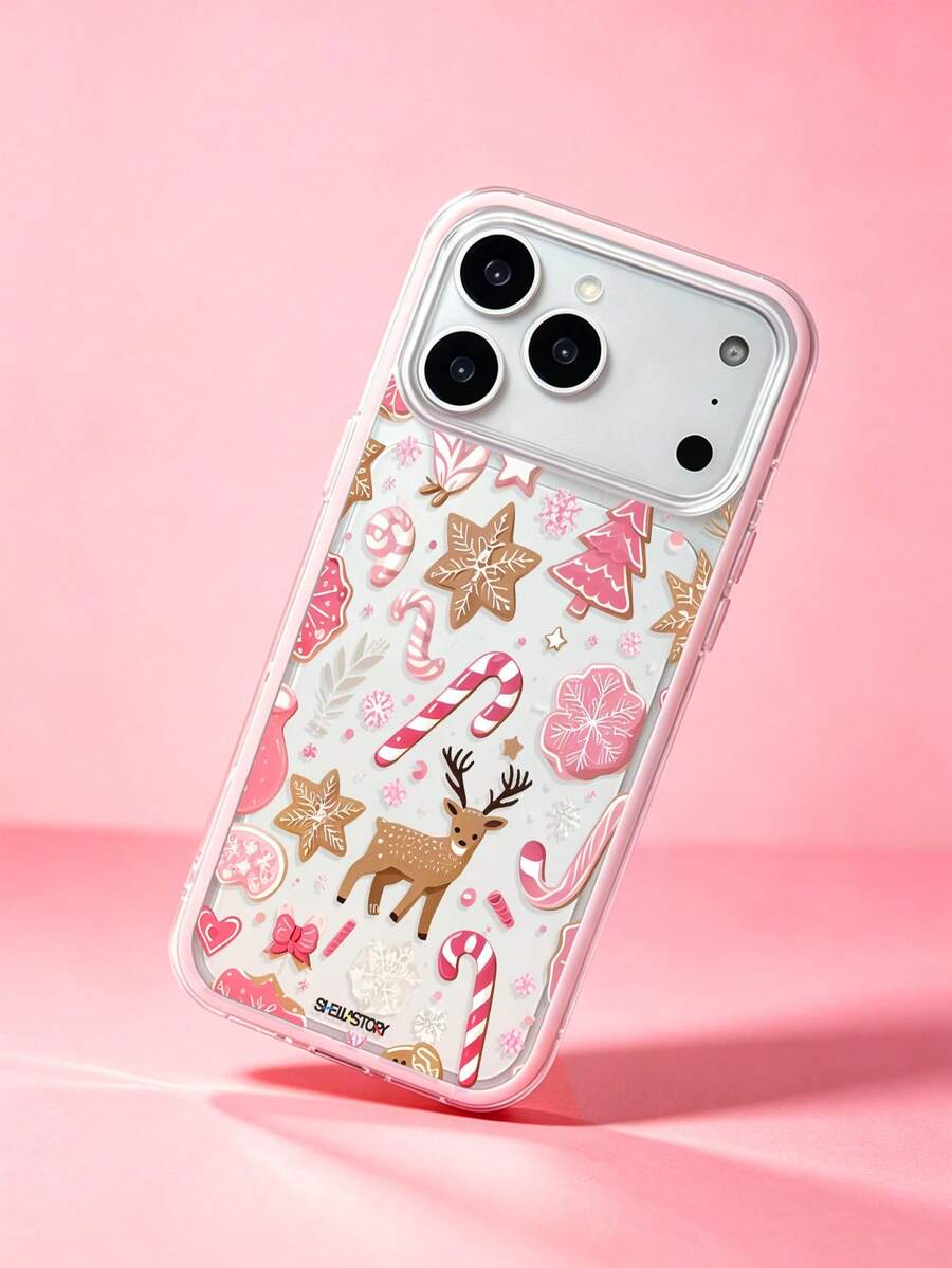 ShellaStory A Large-Hole Frame With Colored Edge Strips, A Phone Case Featuring Exquisite And Adorable Designs, High-End And Stylish, Shock-Resistant, Compatible With Iphone 17 Pro/17 Air/17/17 Pro Max 16/11/16 Pro/16 Plus/16 Pro Max/16 E/15 Pro Max/13/14/12 Phone Cases. - Multicolor - View 1