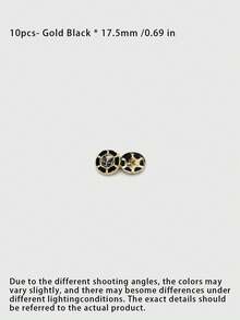 1 Pack 10 Pieces Premium Wrapped Fabric Rope‑Threaded Metal Buttons Bee And Butterfly Round Decorative Fasteners For Coats Windbreakers Outerwear Hand‑Sewn Clothing Accessories - 10pcs - View 11