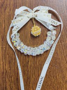 Elegant Crystal Car Hanging Ornament, Heart‑Pattern Bow Ribbon Pearl Decor, Hollow Locket Pendant For Scented Plaster, Rearview Mirror Hanging Accessory, Auto Interior Fragrance Decoration, Perfect Festival & Birthday Gift For Car Owners - multicolor - View 22