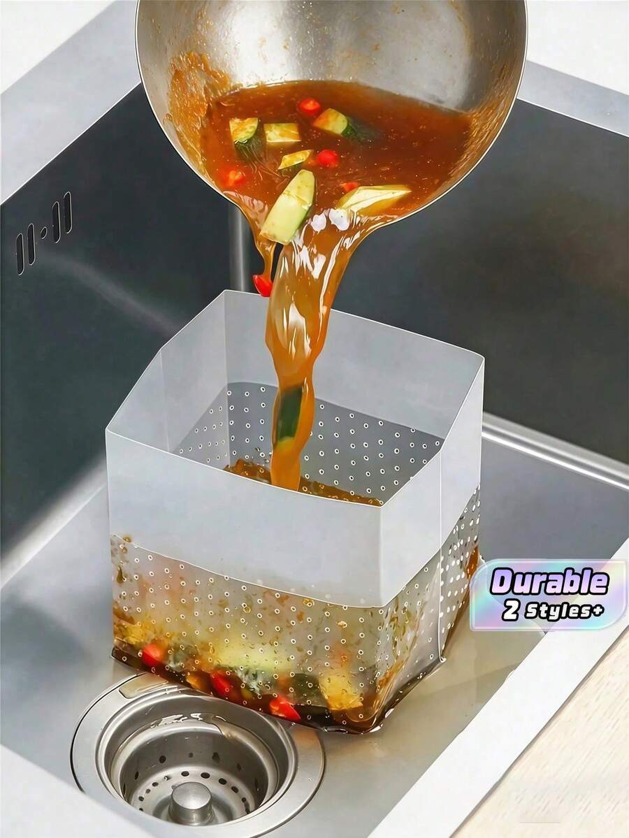 90/60/40/5入垃圾袋 創意自立式多功能廚房垃圾排水袋 強韌易丟棄 PE材質 廚房剩餘食材一袋搞定 過濾污水