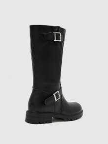 CUCCOO BIZCHIC Women's Flat Boots Daily Simple Fashion Commuting Elegant Dating Comfortable Casual Boots Fall Boots - Black - View 6