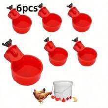 2-15 Piece Professional Chicken Feeder, Large Capacity Bird Feeder Suitable For Ducks, Chickens, Geese, Turkeys, Rabbits And Other Birds, Comes With A Hole Punching Tool For Assembly - Multicolor - View 20