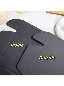 2pcs/Black Express Packaging Box Packaging Material Aircraft Box Corrugated Paper Box Postal Paper Box Packaging Box Gift Box Tile Box Express Box Packaging Box - Black Card - View 3