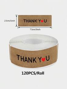 1 Roll 500pcs 0.98inches/1.5inchesNatural Brown Kraft Paper Stickers, Permanent Adhesive Round Kraft Labels , For Container, Food Packaging Tags ,Gift Wrapping Mother's Day, Children's Day - one-size - View 13