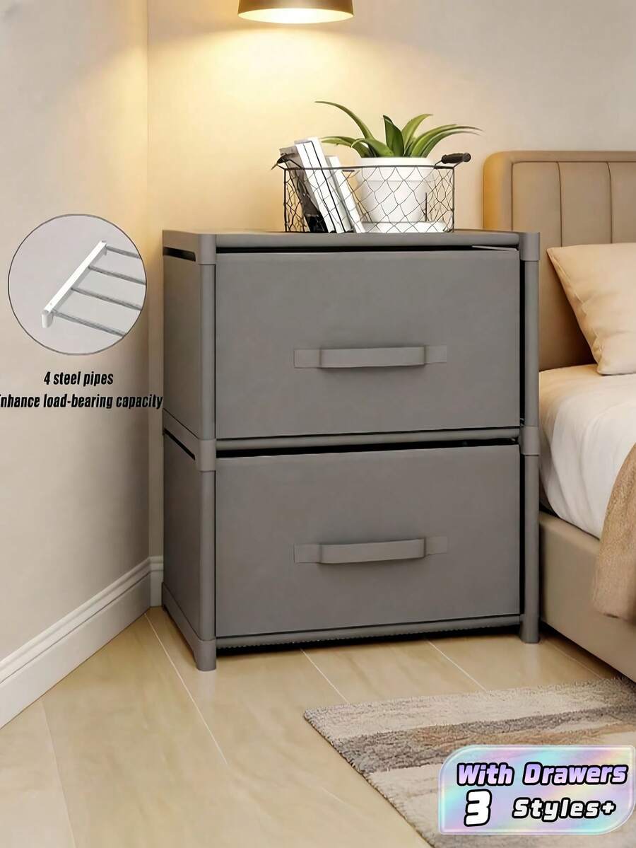 Cube Storage Cabinet With Drawers, Freestanding Assembly Storage Rack, Multi-Functional Organizer For Wardrobe, Shoe Rack, Bookshelf, Autumn Home Decor, Free Assembly - Multicolor - View 1