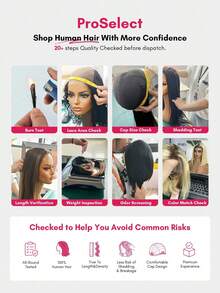 Wear & Go Kinky Straight Human Hair Half Wig 3 In 1 Drawstring Wig Beginner Friendly Flexible Fit Natural Blend Seamless Look 180% Density 14-16 Inch Bob & 18-26 Inch Long - SNatural - View 18