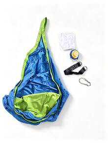 1pc Indoor/Outdoor Hanging Hammock Chair, Perfect For Camping, Backpacking, Beach, Backyard, Balcony And Park. Great Gift For Outdoor Lovers, Enjoy Leisure Time Anywhere. - Multicolor - View 10