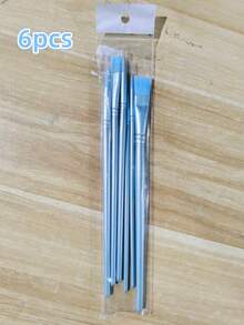 4/6/10Pcs Nylon Paint Brush Set - Multiple Shapes & Sizes, For Oil, Acrylic, Watercolor Painting, DIY Art Projects, Ideal Craft Tool For Christmas, Halloween, Thanksgiving & Gift Giving - Multicolor - View 16