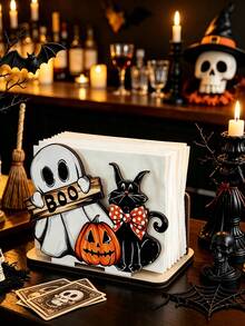 Cross-Border Wooden Decorative Plaque For Welcoming Guests, Used For Halloween Party Ambiance Decoration At Home, Courtyards And Front Doors - multicolor - View 5