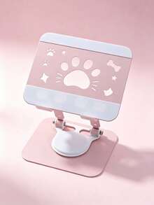 1 buah Dudukan Tablet/Ponsel Putar yang Dapat Diatur, Alas Tebal dan Stabil, Pembuangan Panas yang Baik, Desain Cakar Kucing Lucu Berongga, Dudukan Meja Multi Sudut, Cocok untuk Kantor, Belajar, dan Penggunaan Sehari-hari, Hadiah Liburan Ideal, Aksesori Penopang Ponsel Universal - View 10