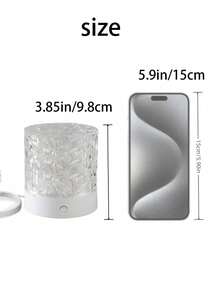 USB Powered Cylindrical Water Ripple Projector Light, Dynamic Light Effect RGB Ambient Night Light, Rotatable Light Color, 16 Colors 2 Options, Lamp For Bedroom, Corridor, Camping, Birthday Photos - Cylindrical Water Ripples - View 2