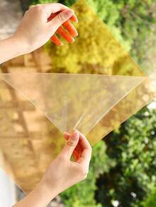 10pcs 0.3mm Colored PVC Transparent Plastic Sheets, Colored Plastic Film Sheets, Transparent Plastic Sheets For Handcraft DIY (All Transparent Plastic Sheets Have Protective Film On Both Sides, Please Remove Before Use) - A4 - View 3