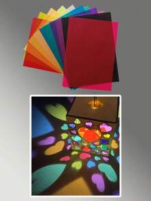 10pcs 0.3mm Colored PVC Transparent Plastic Sheets, Colored Plastic Film Sheets, Transparent Plastic Sheets For Handcraft DIY (All Transparent Plastic Sheets Have Protective Film On Both Sides, Please Remove Before Use) - A4 - View 6