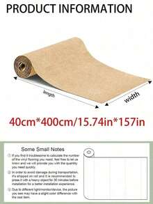 Cat Scratch Mat, Self-Adhesive Trimmable Carpet, Cat Scratch Post Carpet, Furniture Protector Against Scratching - Khaki - View 12