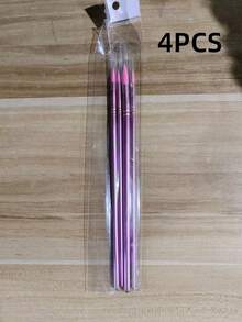 4/6/10Pcs Nylon Paint Brush Set - Multiple Shapes & Sizes, For Oil, Acrylic, Watercolor Painting, DIY Art Projects, Ideal Craft Tool For Christmas, Halloween, Thanksgiving & Gift Giving - Multicolor - View 15