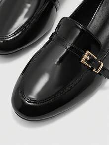 CUCCOO BIZCHIC Women's Fashion High Heels, PU Material, All-Season Commute Elegant Basic Style, Suitable For Vacation, Office, Outdoor, Daily Autumn Shoes - Shining Night Black - View 6