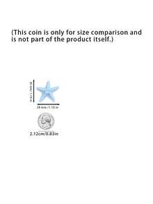 4pcs Ocean Series Cute Resin Charms With Starfish, Dolphin And Shell, DIY Accessories - multicolor - View 3