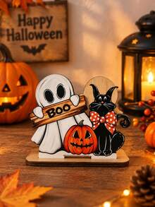 Cross-Border Wooden Decorative Plaque For Welcoming Guests, Used For Halloween Party Ambiance Decoration At Home, Courtyards And Front Doors - multicolor - View 2