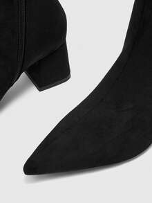 CUCCOO BIZCHIC New Women's Thick-Heeled Boots, Fashionable For Commuting Dates, Suitable For Spring, Autumn And Winter - Black - View 6