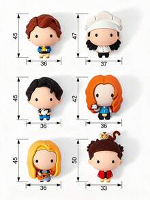 FRIENDS X Joivida 1 buah/6 buah Magnet Kulkas Bentuk Hewan Kartun Lucu, Menampilkan Hello, Melody, dan Lainnya, Magnet Kuat, Menggemaskan untuk Rumah, Dapur, Kulkas, Papan Buletin, Kantor, Loker, Hadiah Unik dan Personal untuk Ulang Tahun atau Hari Jadi - Satu-Ukuran - View 3