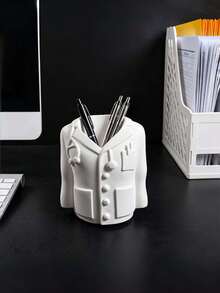 Male & Female Doctor Figurine Pen Holder Silicone Mold, Christmas Desktop Ornament Craft Mold For Handmade Home Decor. - pen holder - View 6