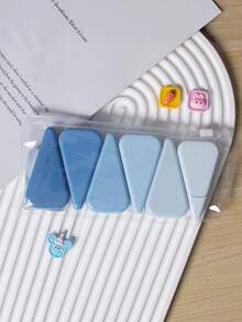 6Pcs Gradient Triangle Correction Tape Set, Morandi Color Portable White Out Tape, Aesthetic Student School Office Correction Stationery Supplies - multicolor - View 9