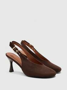 CUCCOO BIZCHIC Women's Fashion High Heels For Commuting Halloween - Dark coffee - View 1